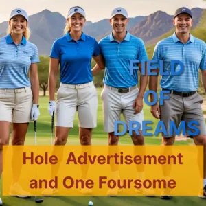 Hole  Advertisement and One Foursome